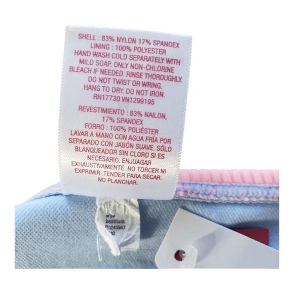 Xhilaration Bikini Bottom Women Size M Multicolor Stripe Cheeky Ribbed Blue Pink - Picture 7 of 9